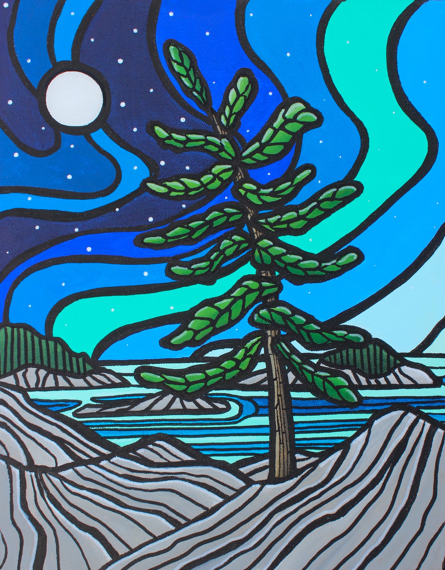 Pine at Night