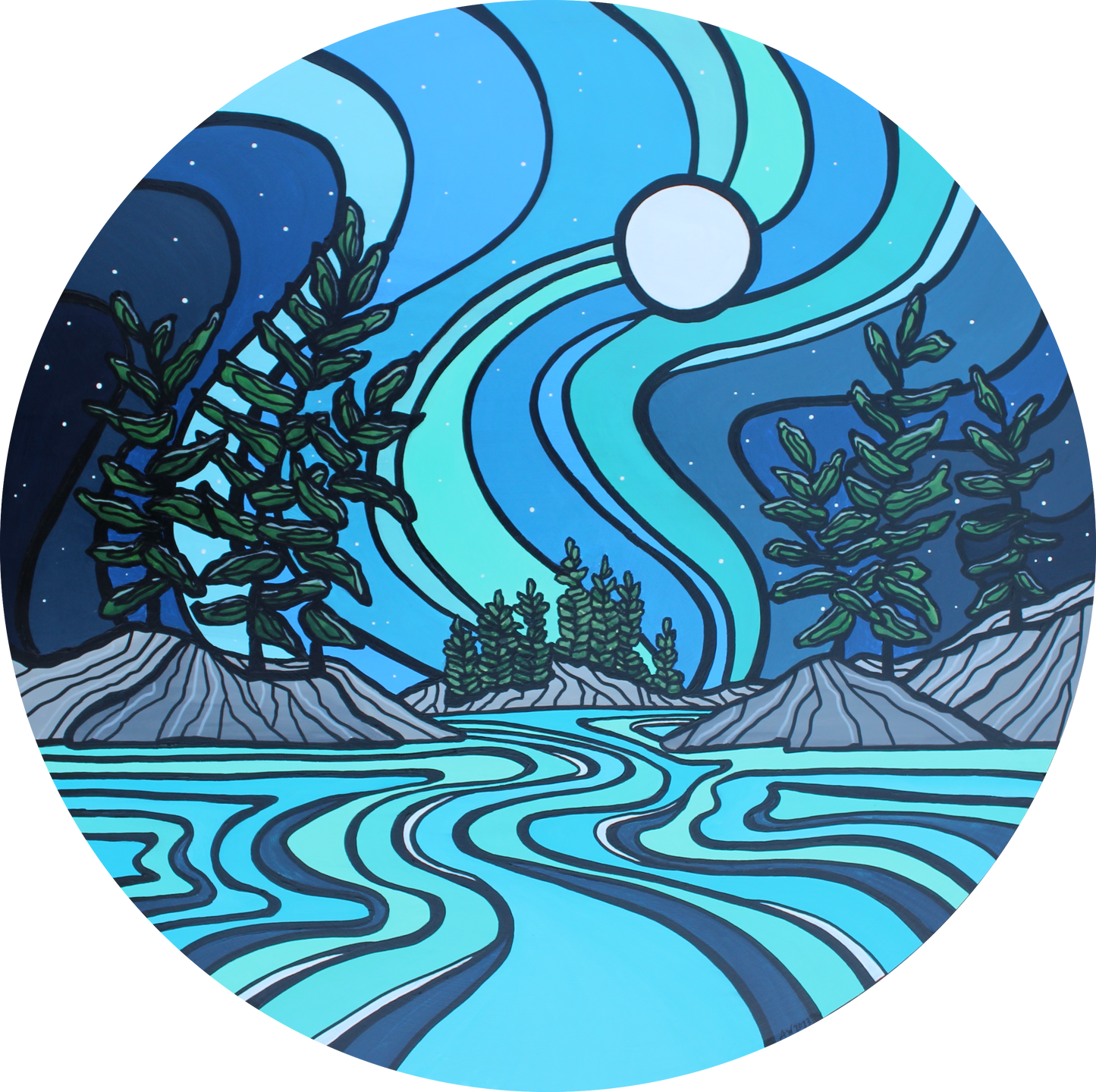 Pine Islands at Night